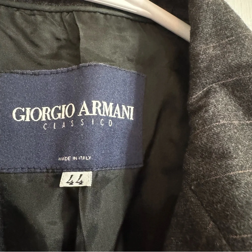 Giorgio Armani‎ Gray Striped Blazer Size 44